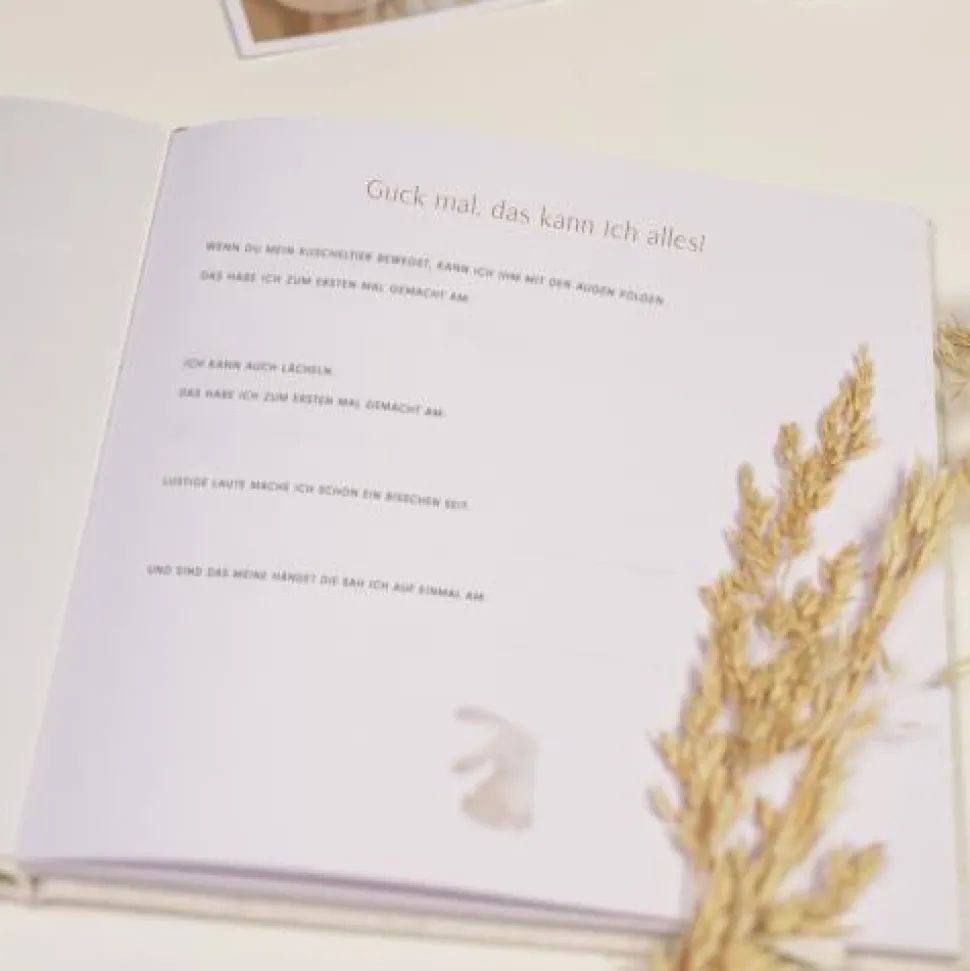 Babyboek - Beige - Baby Bunny - DE