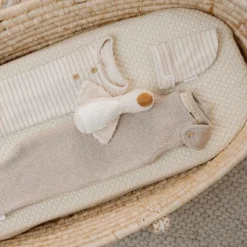 Babymutsje - Beige - Newborn Naturals - Stripe