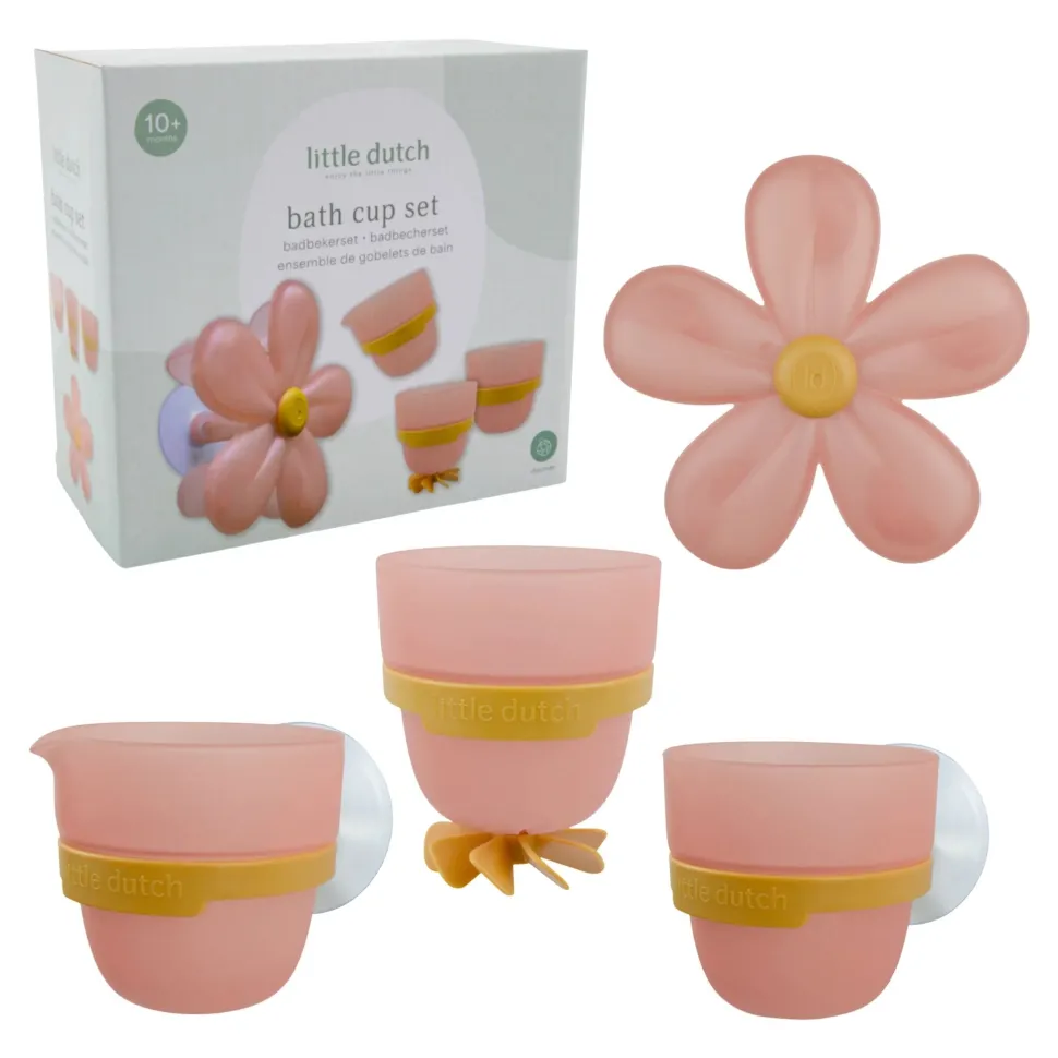 Badwand bekers - roze - Essentials