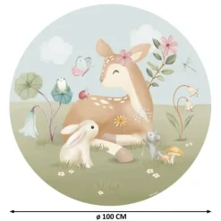 Behangcirkel - Meerkleurig - Fairy Garden