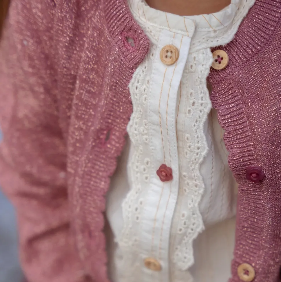 Blouse lange mouw - Met knoopjes - Wit - Fairy Garden