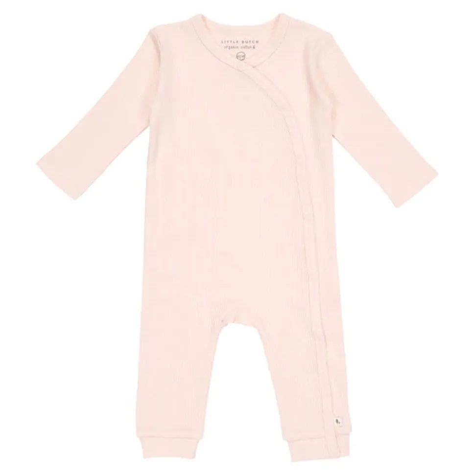 Boxpakje met overslag Rib Pink