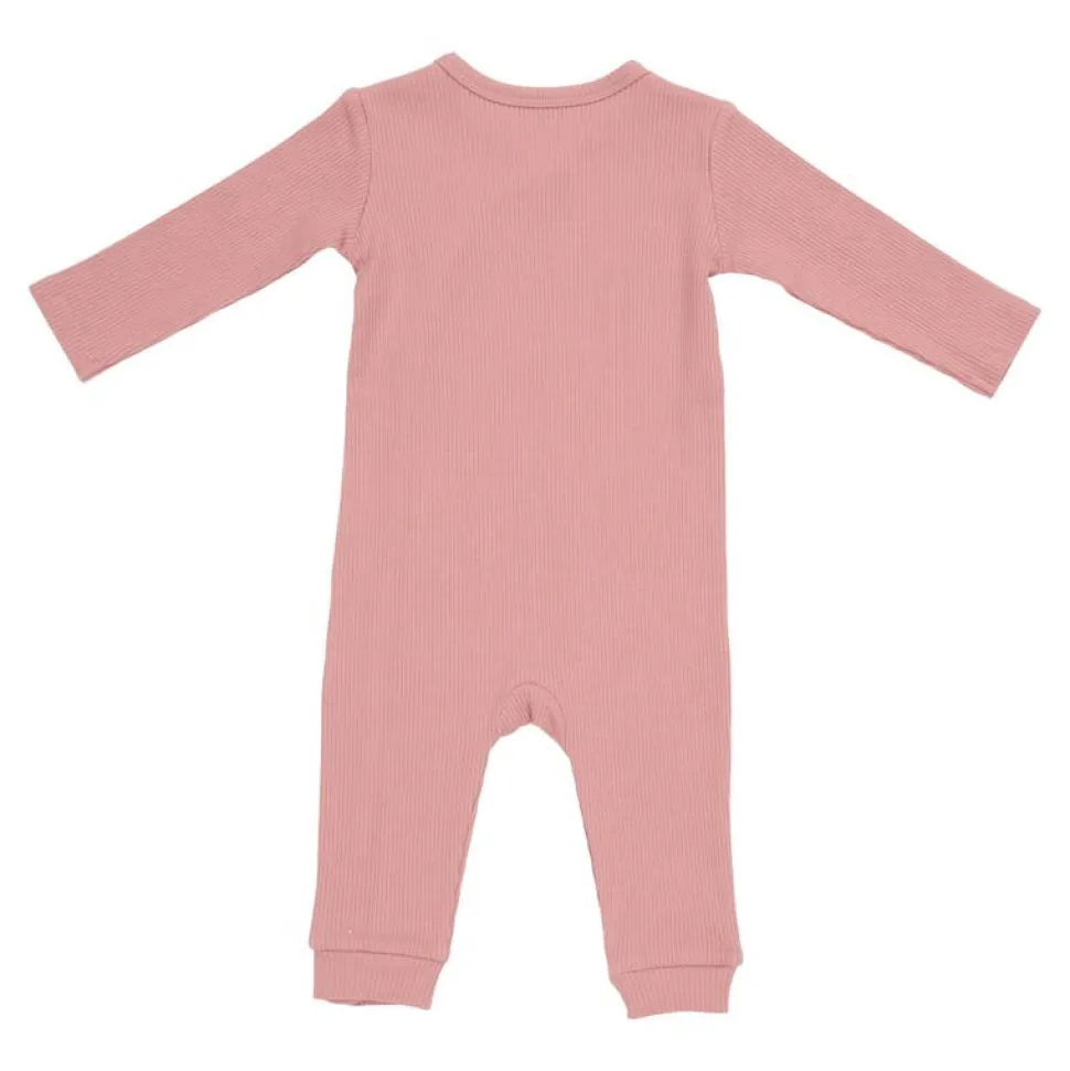 Boxpakje met overslag Rib Vintage Pink