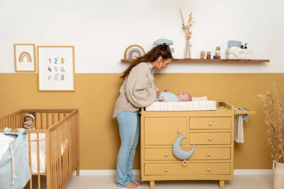 Commodemandje klein Pure Soft Blue