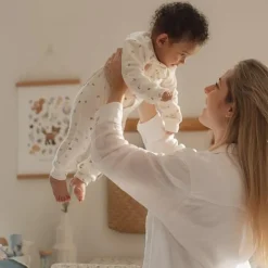 Eendelige pyjama - Wit - Forest Friends - Forest Treasures