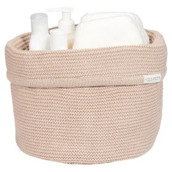 Gebreid commodemandje rond Beige