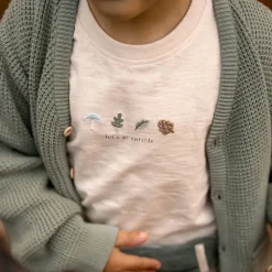 Gebreid vest - Groen - Forest Friends