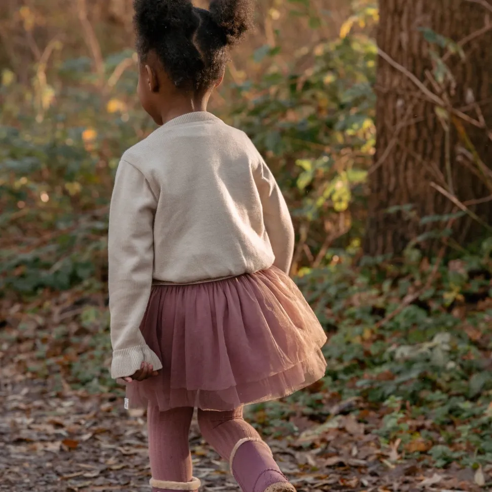 Gebreid vest - Zand - Fairy Garden