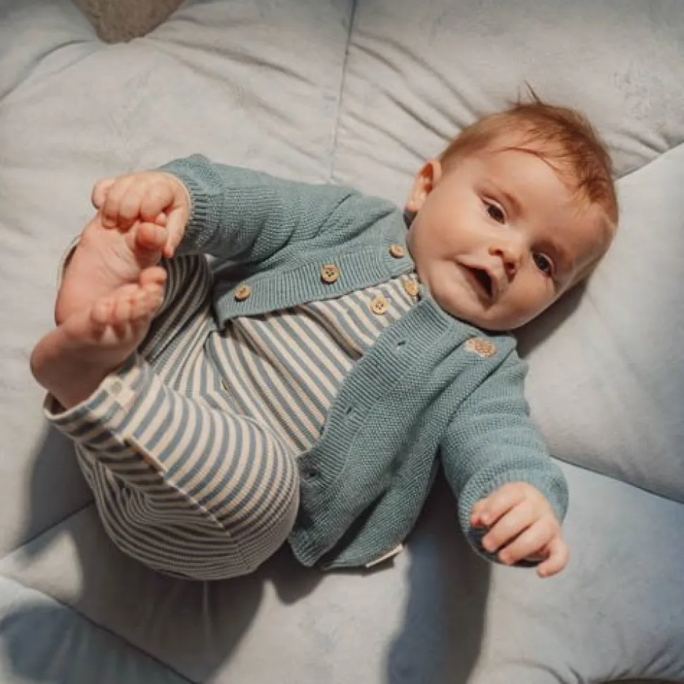 Gebreid vestje - Blauw - Forest Friends