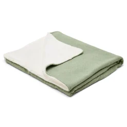Gebreid wiegdeken - Fleece – Groen – Essentials