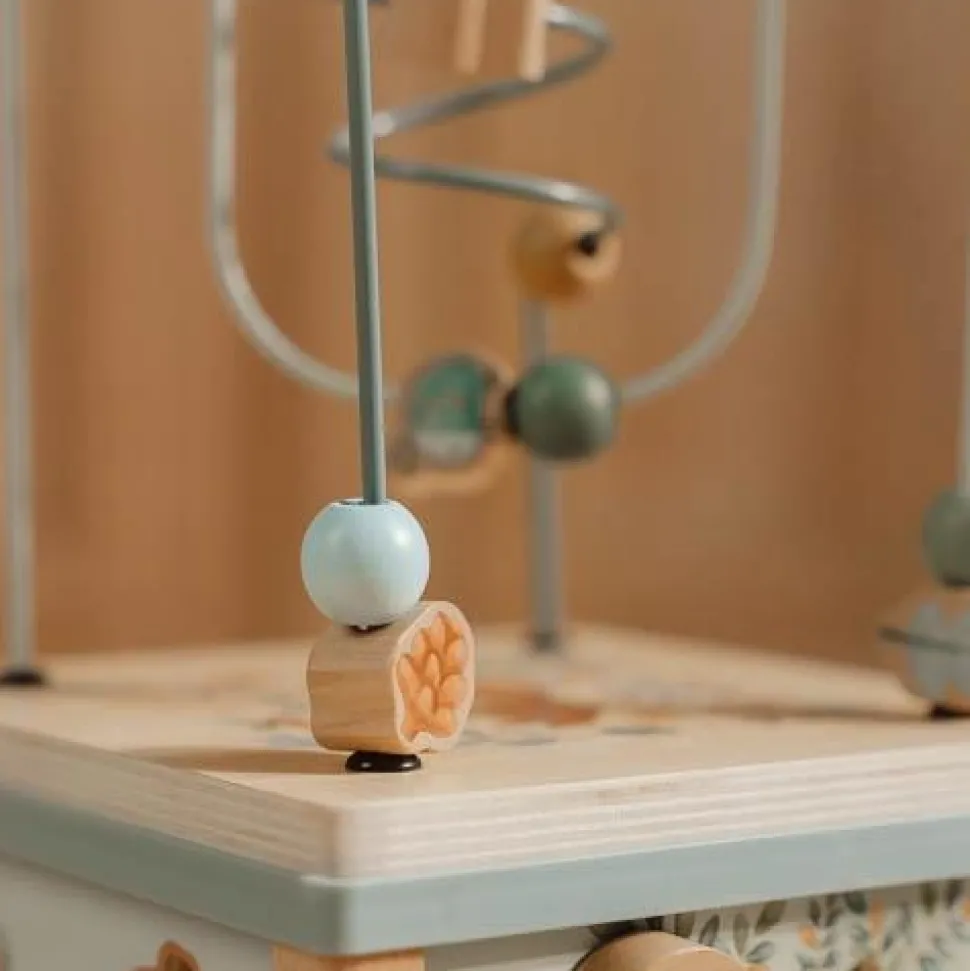 Houten activiteitenkubus - Blauw - Forest Friends