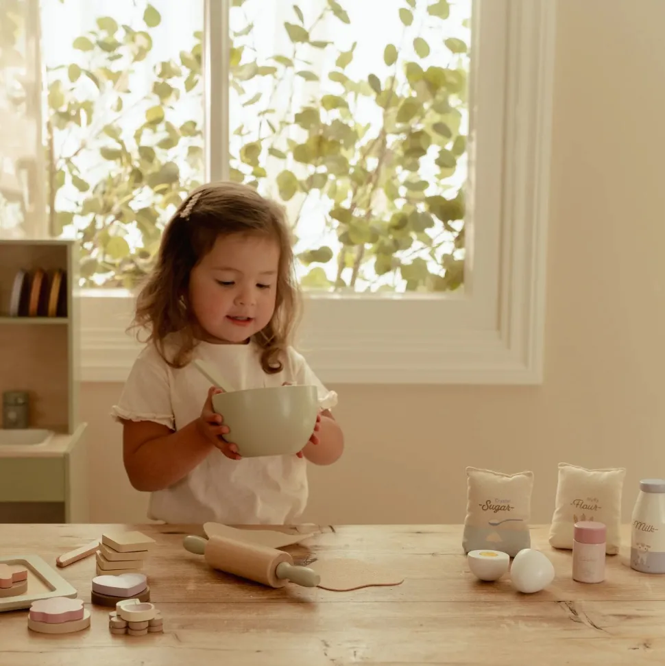 Houten bakset – Meerkleurig – Essentials