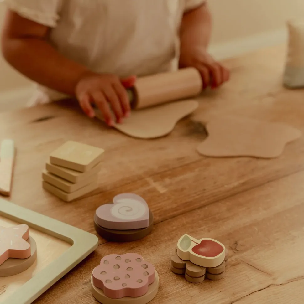 Houten bakset – Meerkleurig – Essentials