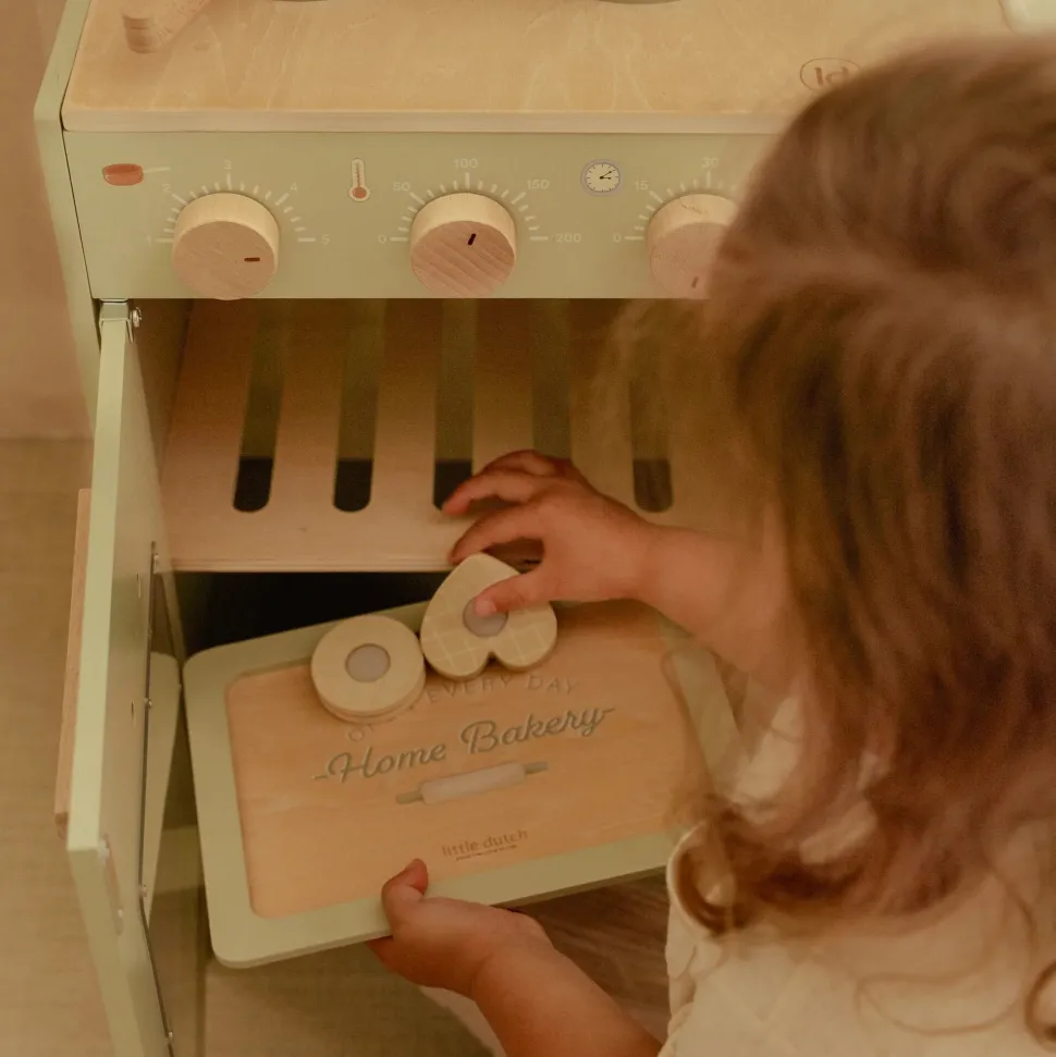 Houten bakset – Meerkleurig – Essentials