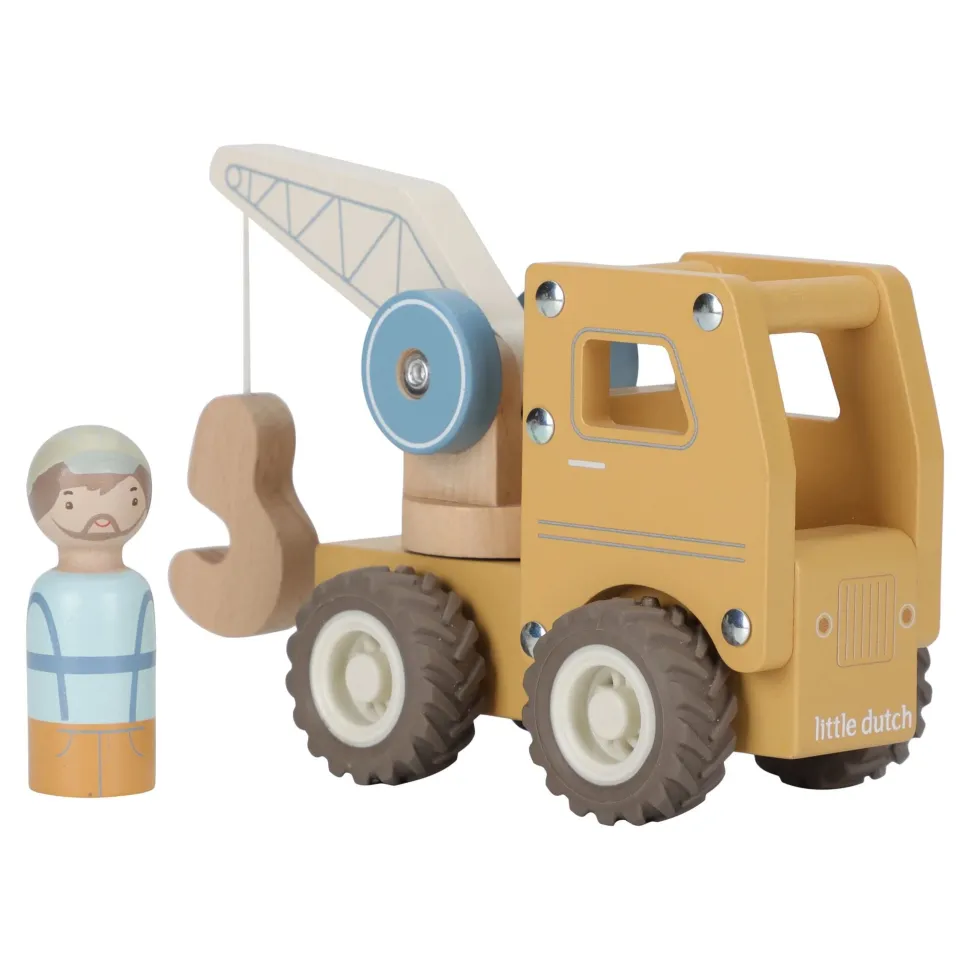 Houten hijskraan – Geel – Essentials