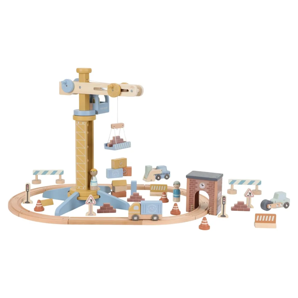 Houten hijskraan – Treinbaan