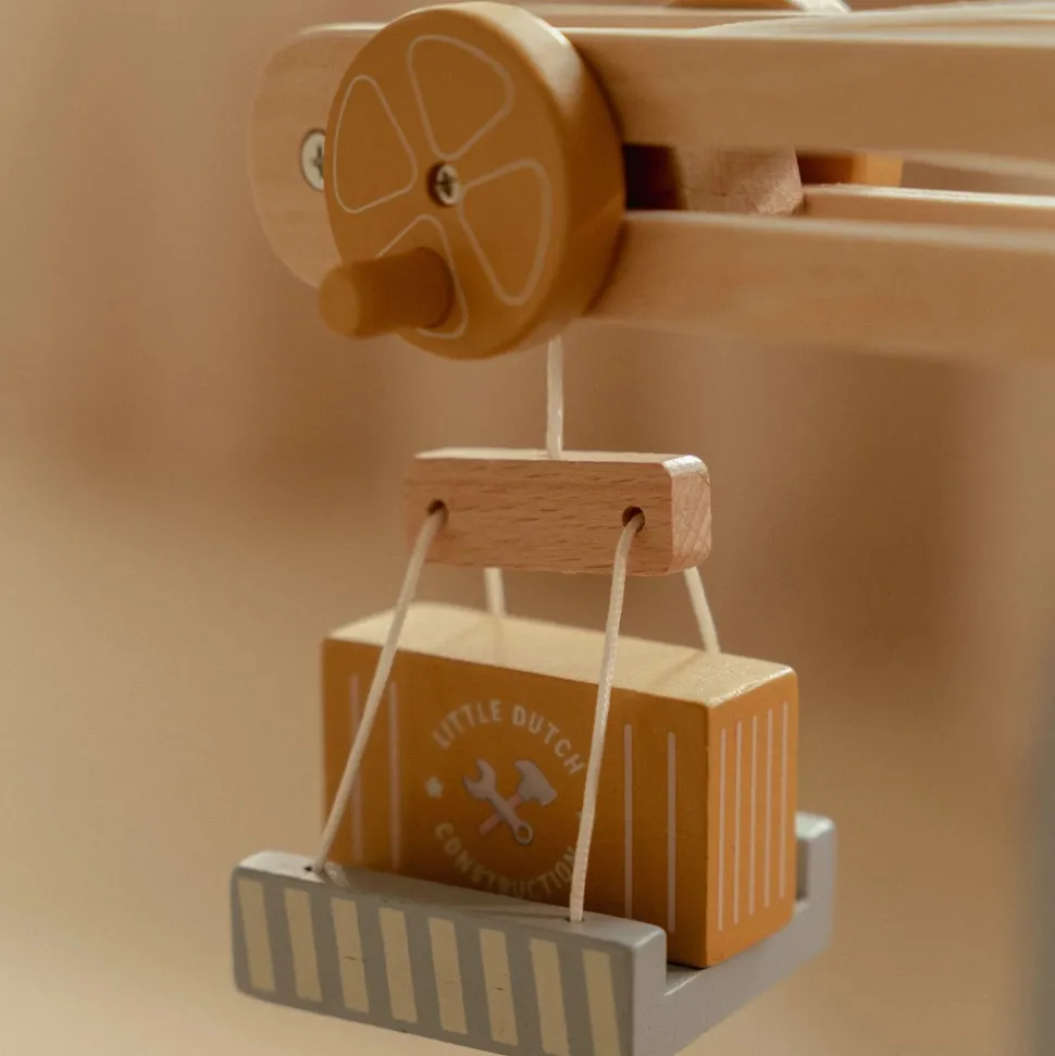 Houten hijskraan – Treinbaan