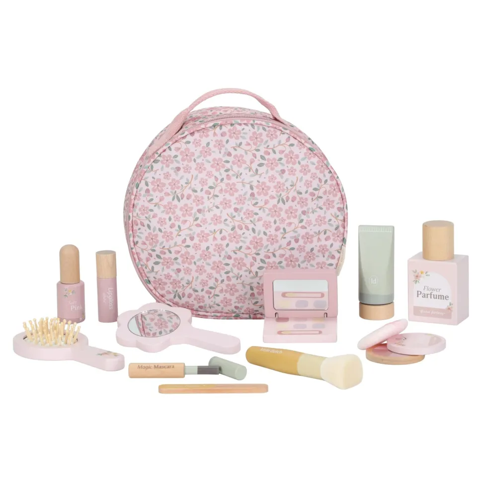Houten make-up set - Roze