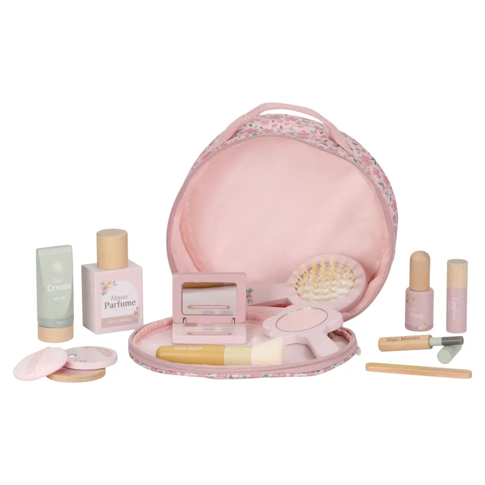 Houten make-up set - Roze