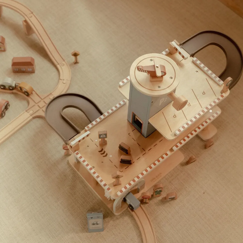 Houten parkeergarage – Blauw – Essentials