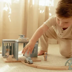 Houten politiebureau – Blauw – Essentials