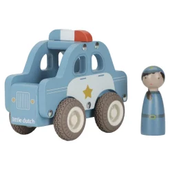 Houten politiewagen – Blauw – Essentials