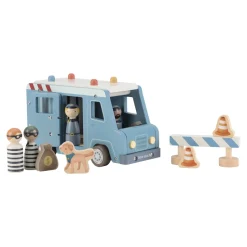 Houten politiewagen – Blauw – Essentials