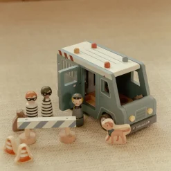 Houten politiewagen – Blauw – Essentials