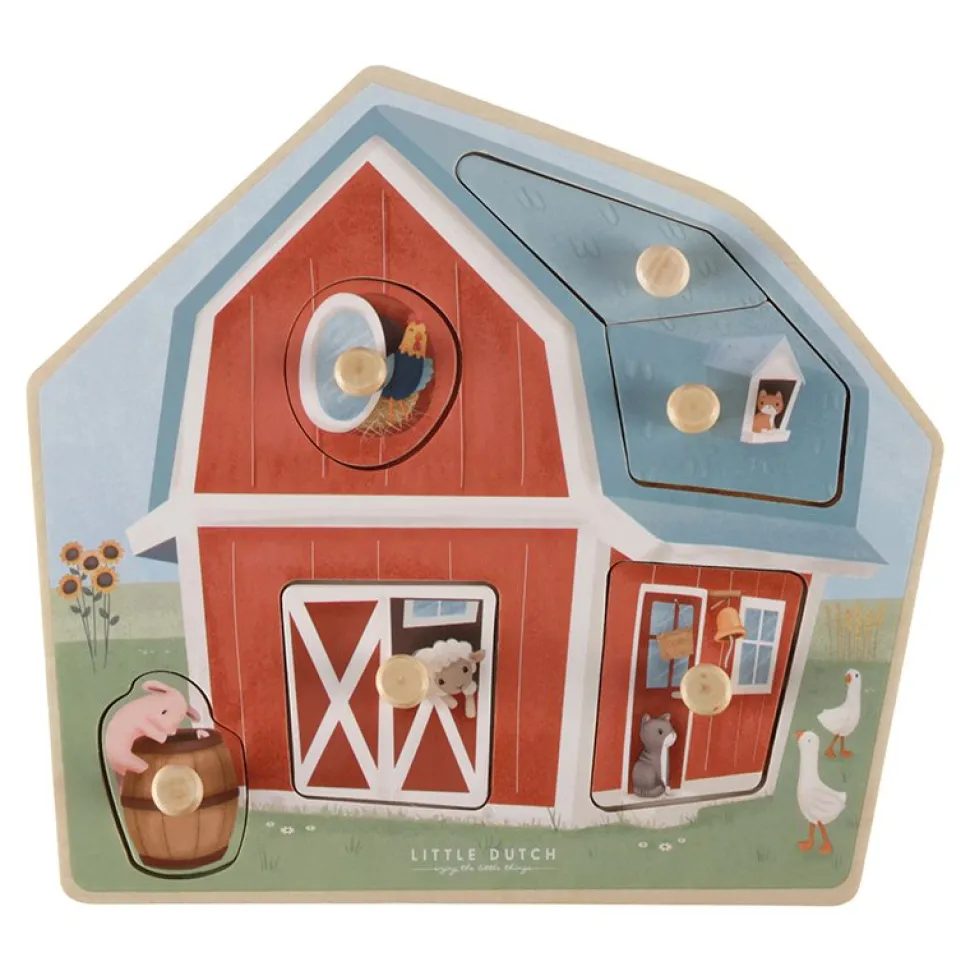 Houten puzzel Little Farm