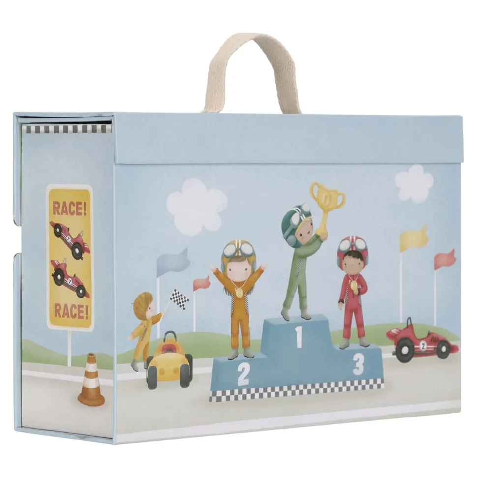 Houten racebaan in speelkoffer – Meerkleurig – Essentials