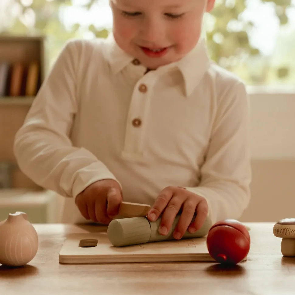 Houten snijgroenten - Meerkleurig - Essentials