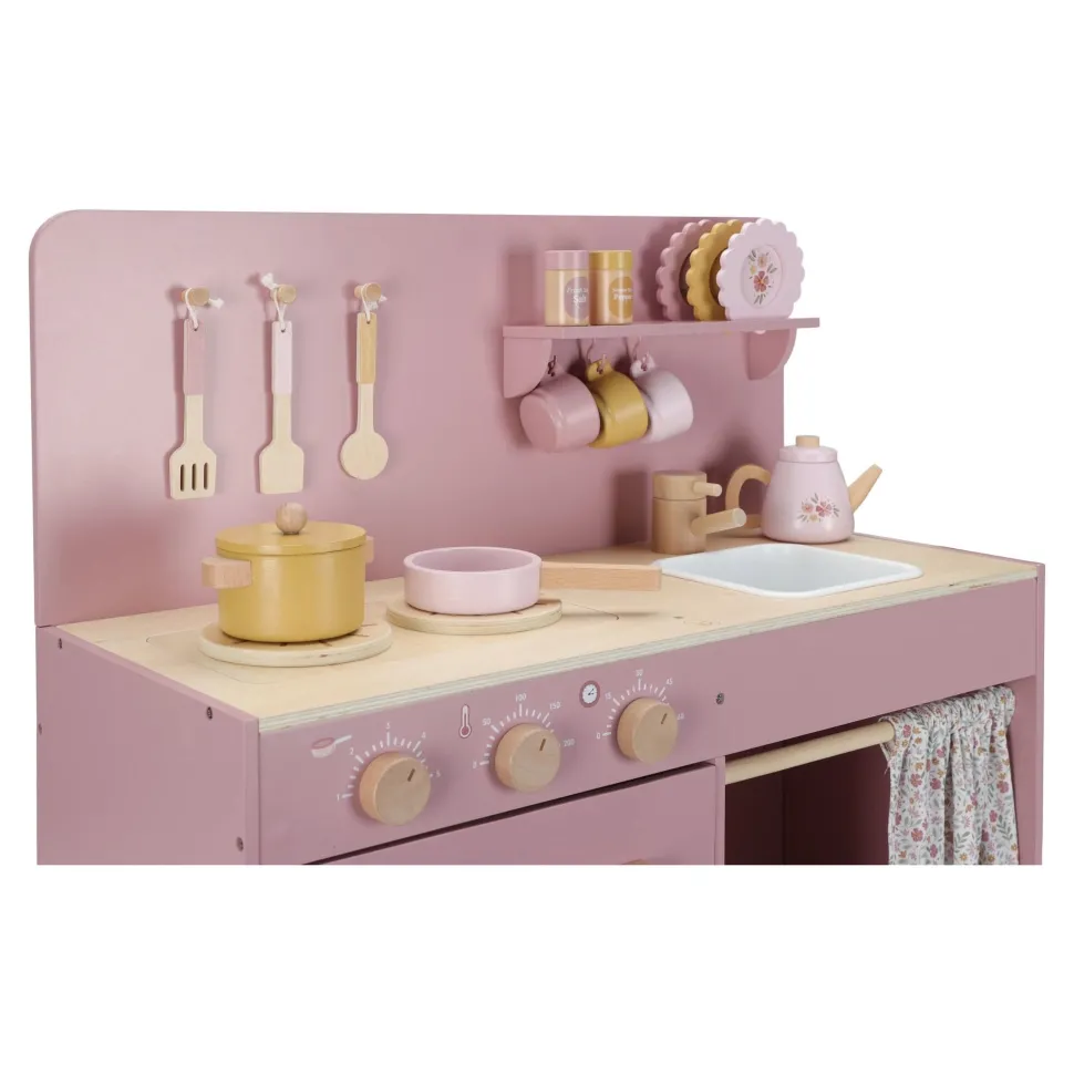 Houten speelkeuken - Roze