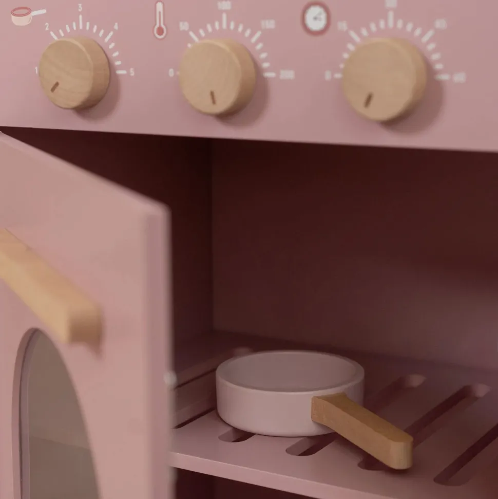 Houten speelkeuken - Roze