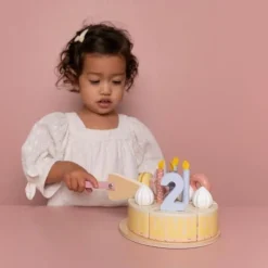 Houten Verjaardagstaartje - Roze - Essentials