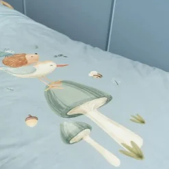 Junior dekbedovertrek - Blauw - Forest Friends