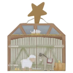 Kerststal speelkoffer