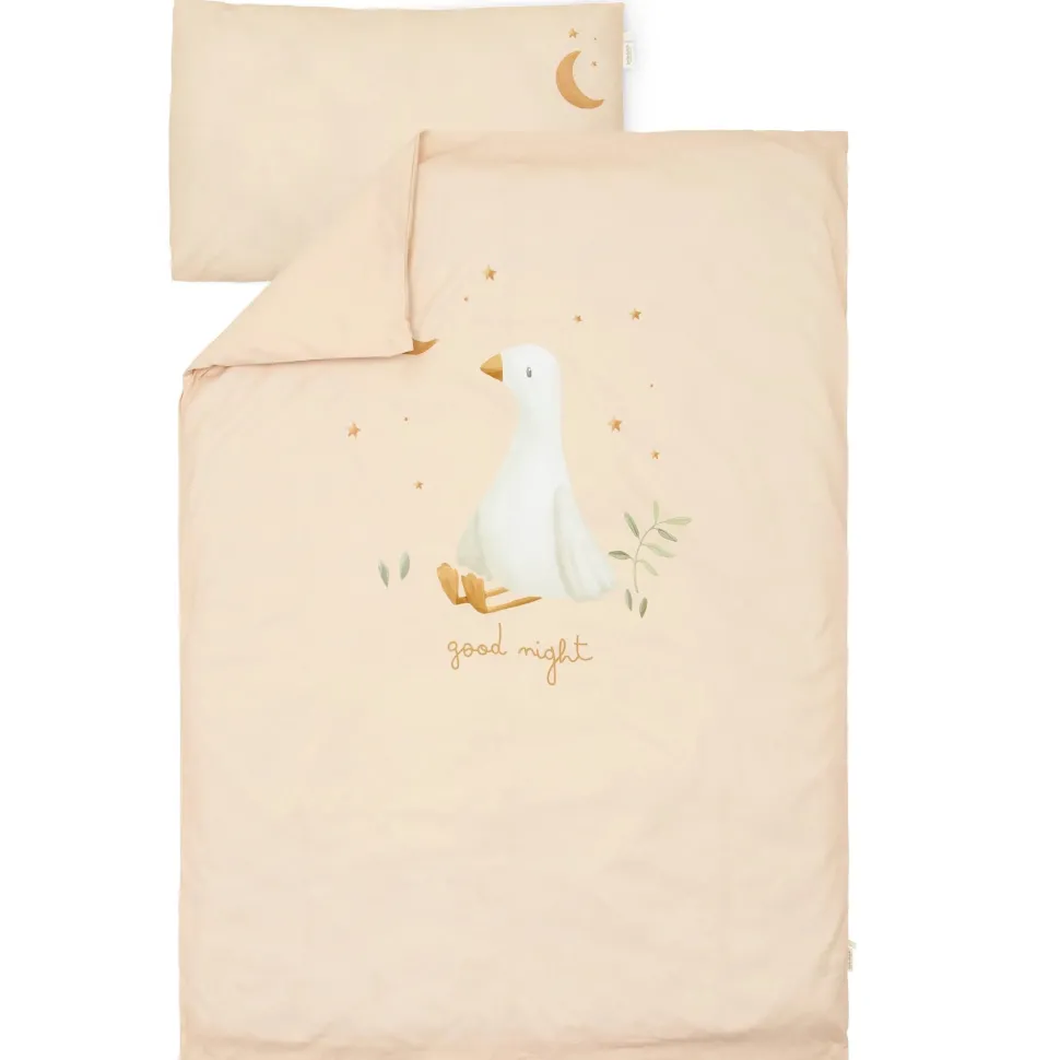 Ledikant dekbedovertrek - Beige - Newborn Naturals - Little Goose