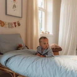 Ledikant dekbedovertrek - Blauw - Forest Friends