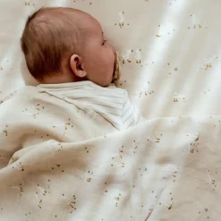 Ledikant deken - Beige - Little Goose - Moon & Stars