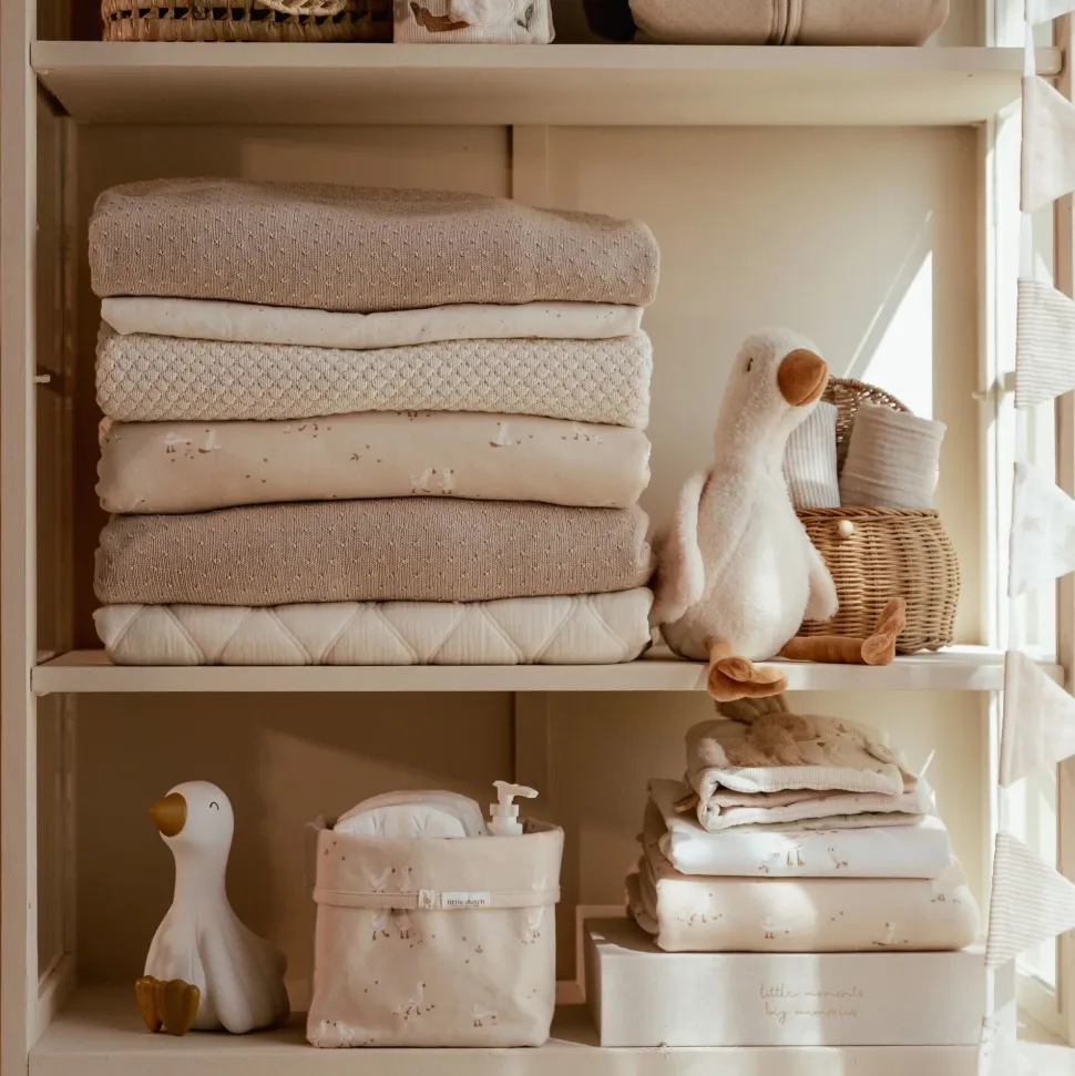 Ledikant deken - Fleece - Beige - Newborn Naturals - Little Goose