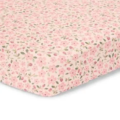 Ledikant hoeslaken - Roze - Fairy Garden - Fairy Floral