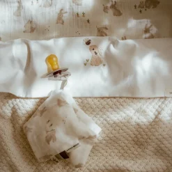 Ledikantlaken - Wit - Newborn Naturals - Baby Bunny