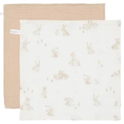 Monddoekjes set hydrofiel Baby Bunny / Beige