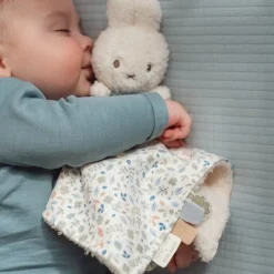 nijntje knuffeldoekje - Blauw - Lucky Leaves