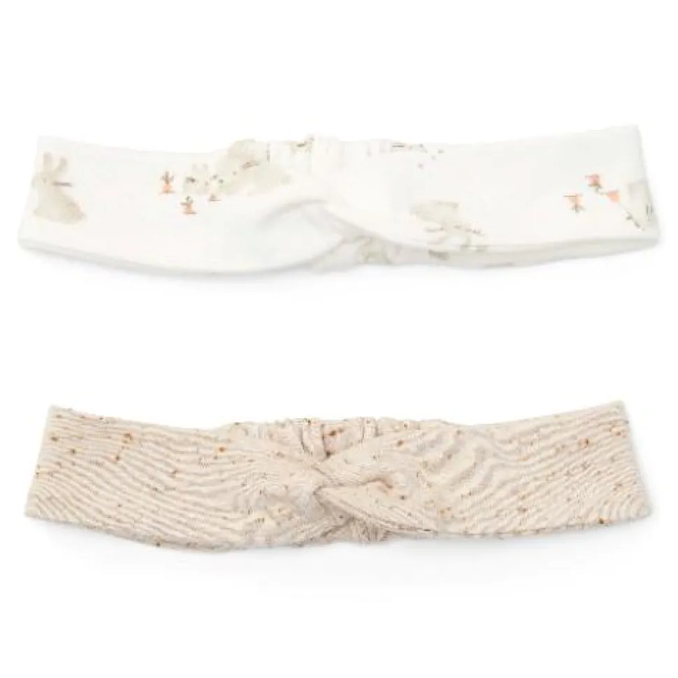 2-pack haarbanden - Zand - Newborn Naturals - Baby Bunny