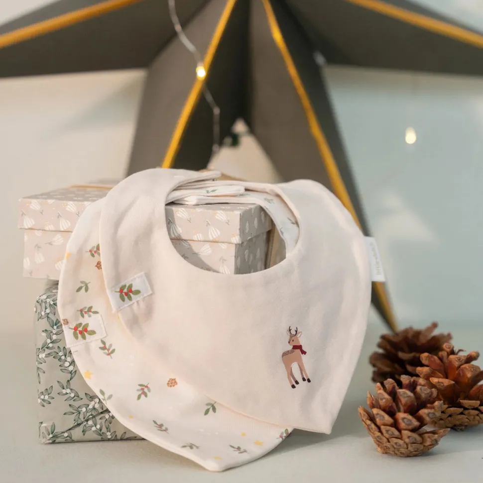 2-pack kerst slab – Beige