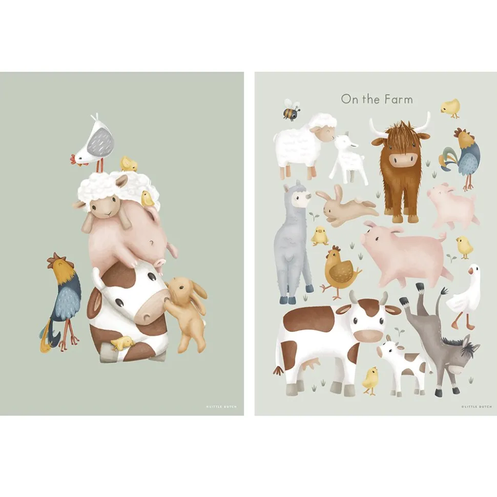 Poster - Meerkleurig - Maat A3 - Little Farm