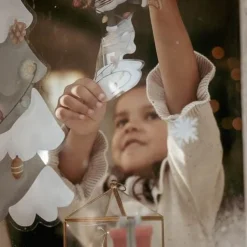 Raamsticker kerstboom - Meerkleurig