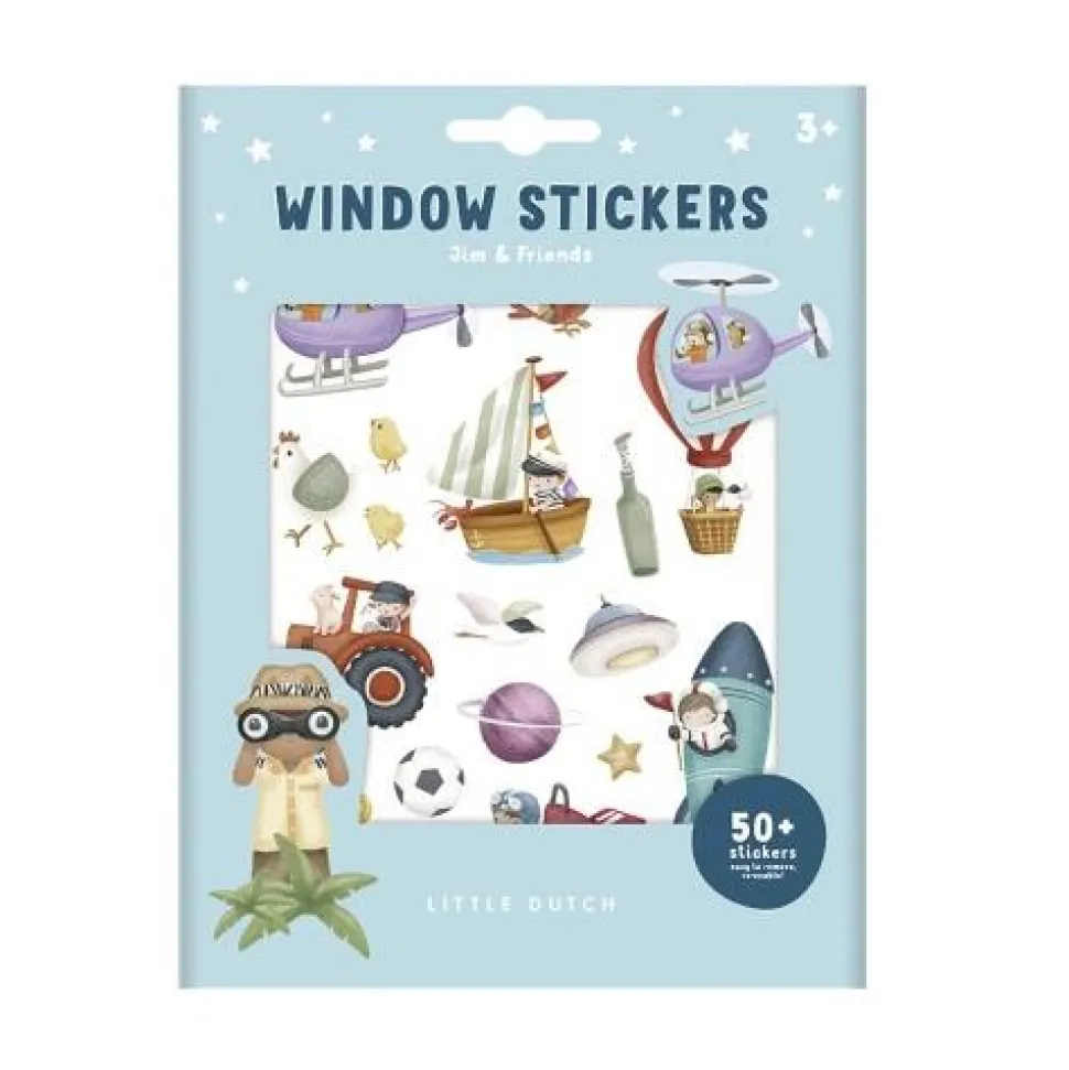 Raamstickers Jim & Friends
