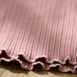 Rib Shirt lange mouw - Roze - Fairy Garden